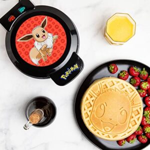 uncanny brands pokémon eevee waffle maker – make bounty eevee waffles – kitchen appliance