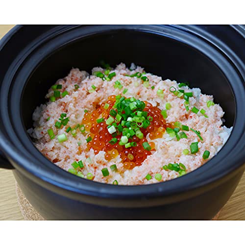 DONABE Clay Rice Cooker Pot Casserole Japanese Style made in Japan for 1 to 2 cups with Double Lids, Microwave Safe