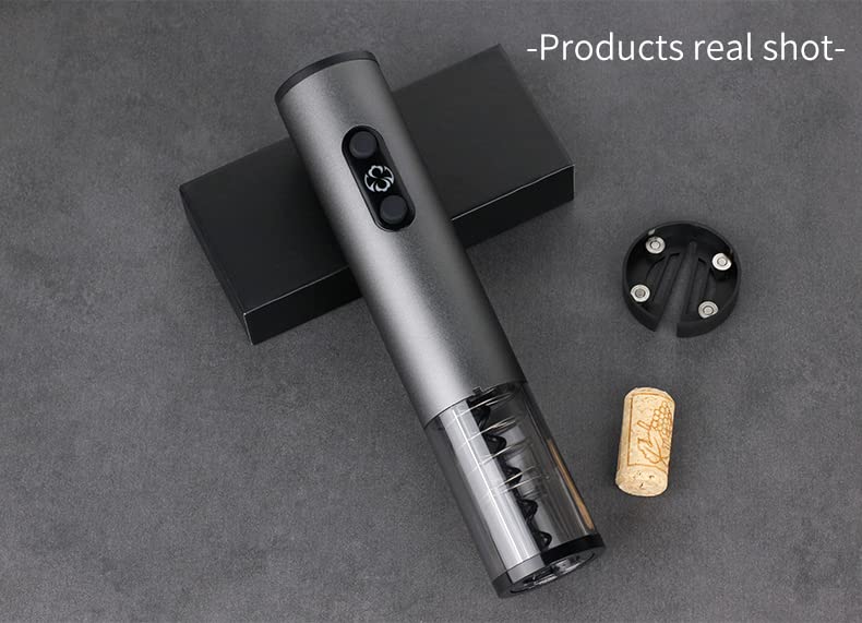 Rechargeable Electric Wine Bottle Opener Automatic Wine Bottle Opener Set with Foil Cutter Wine Aerator Pourer and Wine Vacuum Stopper 4-in-1 Kit