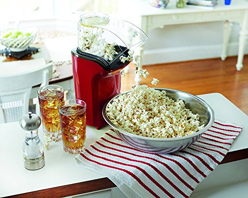 J-JATI Air Pop Popcorn Maker, Makes 12 Cups of Popcorn, Includes Measuring Cup and Removable Lid, Dishwasher-Safe popcorn popper air popcorn maker hot air popcorn maker Popcorn Machine Maker