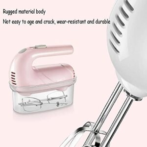 Lihuzmd Handheld Electric Mixer,Electric Whisk Household Electric Small Whipped Egg and Cream Mixer for Food Beater, Egg, Cakes, Batters,Pink