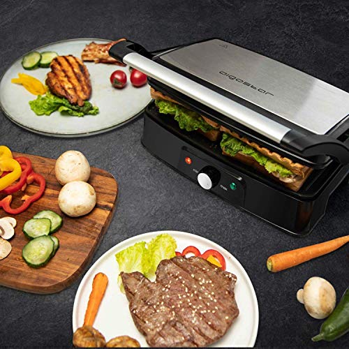 Electric Panini Press Indoor Grill Sandwich Maker + Toaster 2 Slice Wide Slots Best Rated Prime Toasters