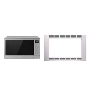 panasonic 27” microwave trim kit for panasonic 1.1 cu ft microwave ovens – nn-tk623g (stainless steel)