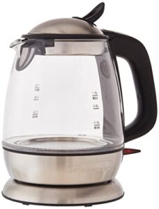 brentwood appliances kt-1910bk 1-liter cordless glass electric kettle