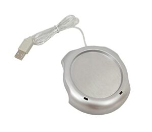 fixturedisplays® usb mug (up to 2.9″ diameter mugs) warmer for office, home use, desktop heated coffee & tea 16775