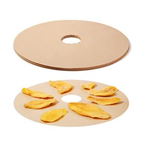 aieve dehydrator parchment paper compatible with nesco dehydrator, non-stick round food dehydrator sheets fruit dehydrator mats compatible with nesco food and jerky dehydrator nesco snackmaster