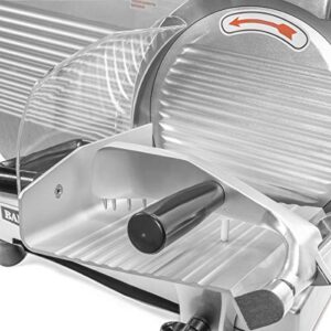 Barton Commercial Meat Slicer w/10" Blade Semi-Auto Stainless Steel Electric Food Cutter Machine Home Cheese Bread Deli Vegetable Potato