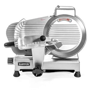 Barton Commercial Meat Slicer w/10" Blade Semi-Auto Stainless Steel Electric Food Cutter Machine Home Cheese Bread Deli Vegetable Potato