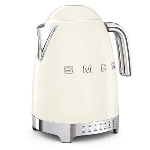 Smeg Cream Stainless Steel 50's Retro Variable Temperature Kettle