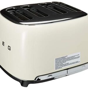 Smeg 50s Retro Line Cream 4x4 Slot Toaster