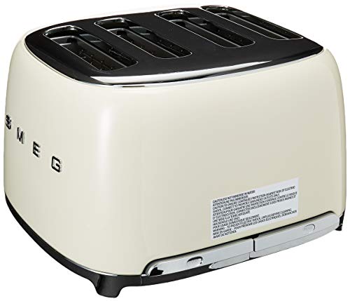 Smeg 50s Retro Line Cream 4x4 Slot Toaster