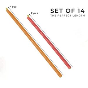 HOSEH 14 pcs Bag Sealer rod stick | Stick style rod clip | 2 Practical Length 11 & 9 inches | Eco-friendly Airtight Watertight & Leakproof | Reusable & Easy for Storage – No food contact (14)