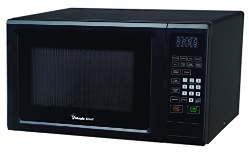 Magic Chef Black 1.1 Cu. Ft. 1000W Countertop Microwave Oven with Push-Button Door