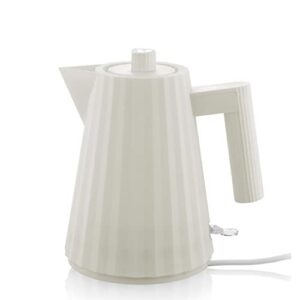 alessi plisse electric kettle – white – small capacity: 1qt – us plug