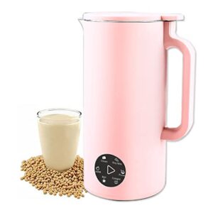 mini soybean milk maker, portable soy milk machine with 6 functions, juicer maker, free filtering, self cleaning and 110v for household
