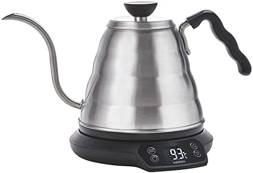 HARIO Power Kettle with Temperature Control"Buono N" EVT-80-HSV (SILVER × BLACK)【Japan Domestic Genuine Products】【Ships from Japan】