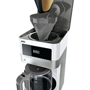 Braun KF6050WH BrewSense Drip Coffee Maker,12 oz, White