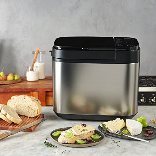 Panasonic Bread Machine, Automatic Bread Maker with 20 Presets and Advanced Temperature Sensor for Bread, Cake, and Pizza, Gluten Free Baking, Raisin Nut Dispenser - SD-R2550