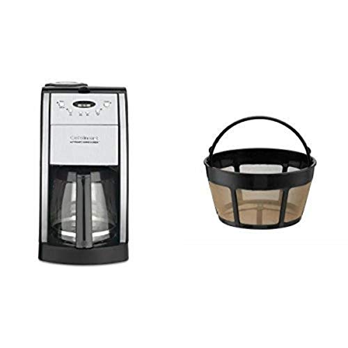 Cuisinart DGB-550BK Grind-and-Brew 12-Cup Automatic Coffeemaker and Filter Bundle