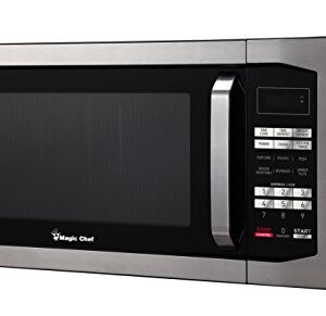 Magic Chef MCM1611ST 1100W Oven, 1.6 cu.ft, Stainless Steel Microwave