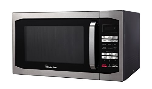 Magic Chef MCM1611ST 1100W Oven, 1.6 cu.ft, Stainless Steel Microwave