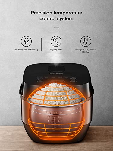 Rice Cooker, 10-Cups(Uncooked) Rice Maker, 4.5Qt Non-Stick Inner Pot, 12 in 1 Digital Electric Rice Cooker with 24 Hour Delay Timer&Auto Keep Warm Function, Recipe for Soup, Stew, Grain, Oatmeal
