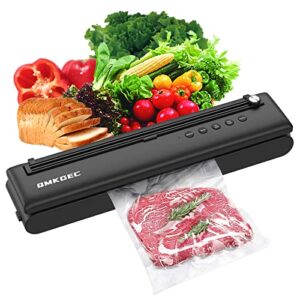 vacuum sealer with cutter 2-in-1 & 28 precut bags, dry/moist vacuum sealer machine, full automatic food sealer with 5-in-1 easy options