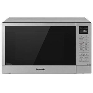 panasonic nn-gn68ks countertop microwave oven 2-in-1 flashxpress broiler, inverter technology for even cooking and smart genius sensor, 1000w, 1.2 cu.ft microwave-nn-gn68ks (stainless steel/silver)