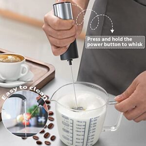 Yevheniys Milk Frother for Coffee,Handheld Electric Milk Frother Foam Stainless Steel, drink mixer Mini Foamer for Coffee, Frappe, Latte, Matcha, Hot Chocolate