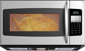 smeta over the range microwave oven with exhaust fan 1000w 1.6 cu. ft 30 inches wide, with hidden hood/2 speed vent, under cabinet over the stove bottom light, safe child lock, stainless steel