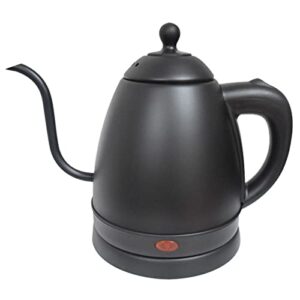 blbo gooseneck kettle ,110v electric kettle 1.0l pot body 100% stainless steel electric tea kettle high temperature blisters drainage groove is designed in the handle quick heating pour over kettle