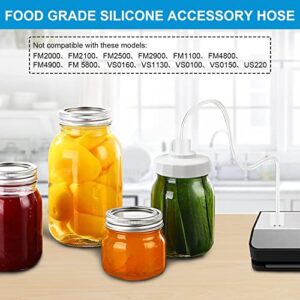 Mason Jar Vacuum Sealer, Electric Jar Sealer Kit and Accessory Hose for Foodsaver, Vacuum Sealer Attachment for Wide & Regular Mouth Mason Jars with Electric Manual Pump and Vacuum Food Bags