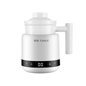 tianji dgd06-06bd mini ceramic electric stew health pot, smart appointment automatic multi-function slow cooker, 600ml