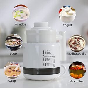 TIANJI DGD06-06BD Mini Ceramic Electric Stew Health Pot, Smart Appointment Automatic Multi-function Slow Cooker, 600ml