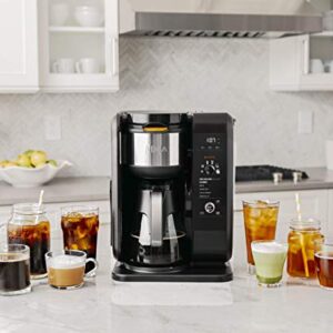 Ninja Hot and Cold Brewed System, Auto-iQ Tea and Coffee Maker with 6 Brew Sizes, 5 Brew Styles, Frother, Coffee & Tea Baskets with Glass Carafe (CP301) (Renewed)