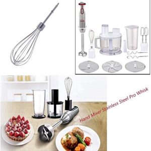 Wadoy W10490648 & KHM2B Beaters for Hand Mixer Stainless Steel Pro Whisk Turbo Beaters, Cream, Making Mousse or Meringue, Shakes, Egg, Replace AP5644233, PS4082859, KHM512BM, KHMPW