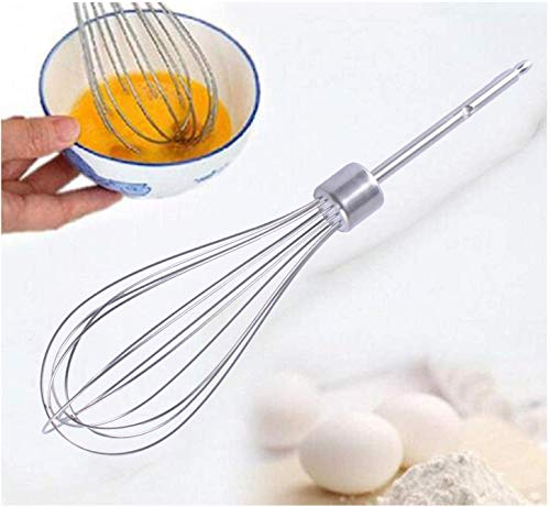 Wadoy W10490648 & KHM2B Beaters for Hand Mixer Stainless Steel Pro Whisk Turbo Beaters, Cream, Making Mousse or Meringue, Shakes, Egg, Replace AP5644233, PS4082859, KHM512BM, KHMPW