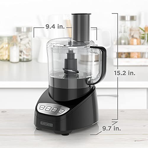 BLACK+DECKER Easy Assembly 8-Cup Food Processor