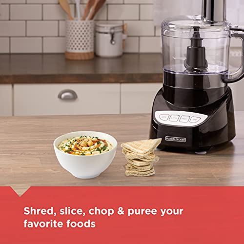 BLACK+DECKER Easy Assembly 8-Cup Food Processor