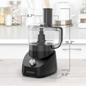 3-in-1 Easy Assembly 8-Cup Food Processor, Black, FP4150B