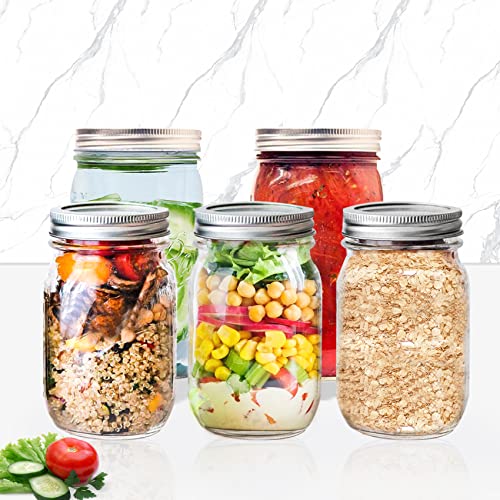 Mason jar vacuum sealer kit for Wide Mouth&Regular Mason jars,With 【Hand Vacuum Pump】&【Suction Hose Connecter for foodsaver】,Suitable for Home Kitchen and Outdoor Camping etc.