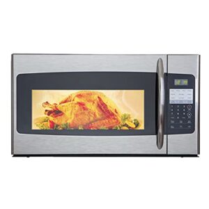 over the range microwave 30 inch with vent, 1.6 cu. ft. rangetop microwave with sensor cook in smudge-proof stainless steel