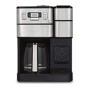 Cuisinart SS-GB1 2 IN 1 Coffee Center Grind and Brew & Single Serve K Cups With Cleaning Cups and Descaling Liquid Bundle (3 Items)