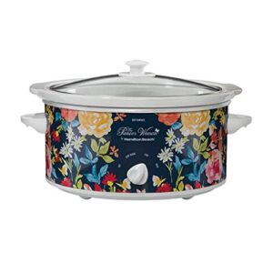 pioneer woman 5 quart slow cooker fiona floral | model# 33057 by hamilton beach