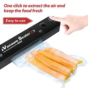 VAlinks Vacuum Sealer Machine Automatic Food Vacuum Sealer With 10 Vacuum Sealer Pockets,Mini Vacuum Preservation Machine Used for Food Preservation to Preserve Dry and Moist Food Small and Portable