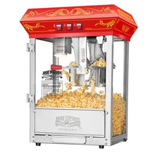 great northern popcorn countertop style popcorn machine, counter-top popper, red