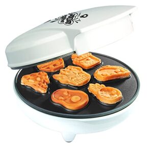 Kawaii Fun Snacks Mini Waffle Maker - 7 Different Food Japanese Style Designs Featuring an Avocado, Pizza, Ramen, Taco & More - Cool Electric Waffler for Amazing Kids Easter Morning Breakfast or Gift