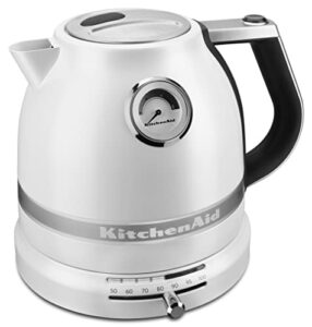 kitchenaid pro line series electric kettle kek1522fp, 1.5 l, frosted pearl white