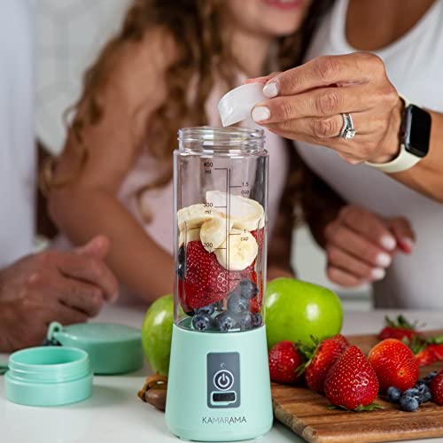 Portable Blender for Shakes and Smoothies – Rechargeable 15.5-Oz Fusion Blender & Portable Juicer Comes with Carry Strap, USB Cable, 2 Reusable Straws, 1 Straw Cleaner & 1 Bottle Cleaner, (Cotton Candy Pink)