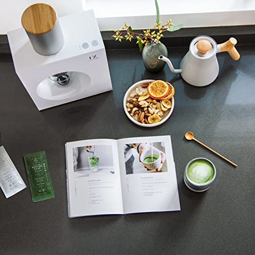 Cuzen Matcha Maker Starter Kit, an Innovative At-home Matcha Machine that Produces Freshly Ground Matcha from Organic Shade-grown Japanese Tea Leaves